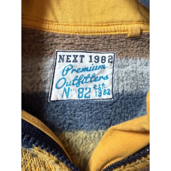 Striped Hooded Zip-Up Sweater Kids 1982 Premium Outfitters - Picture 3 of 8